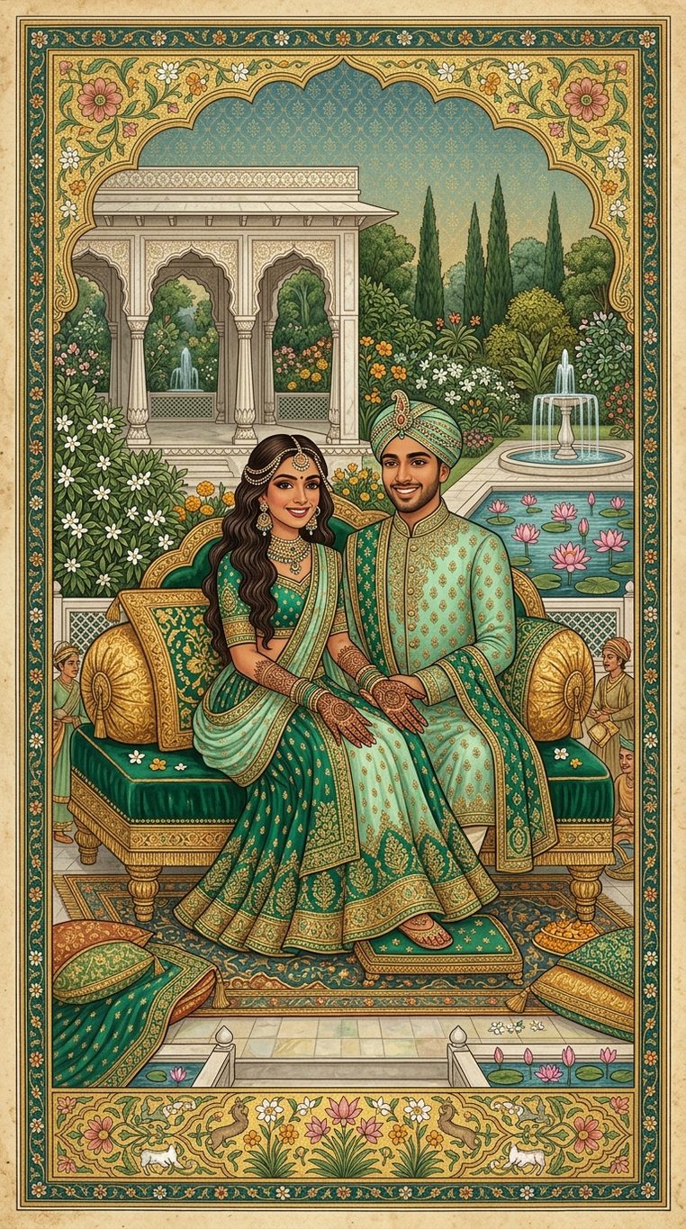 Emerald Green Mehendi